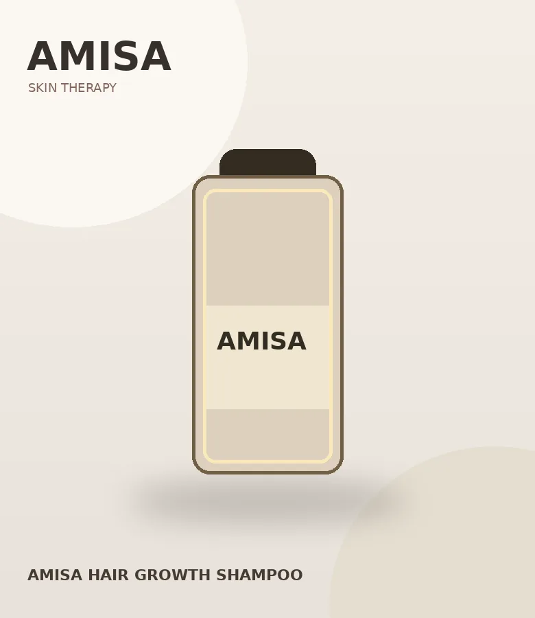 Illustrative rendering of AMISA Hair Growth Shampoo