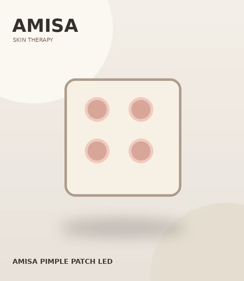 Illustrative rendering of AMISA Pimple Patch LED