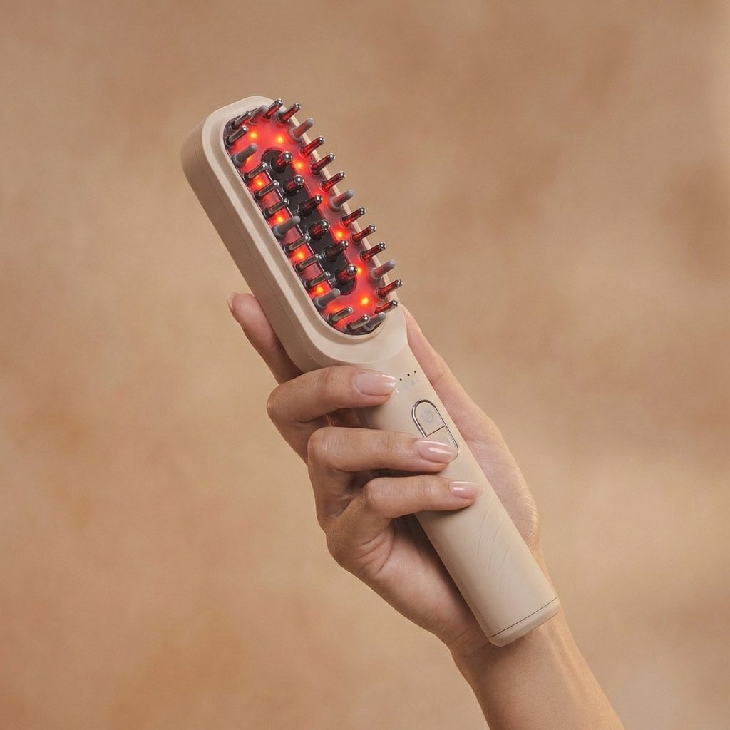 AMISA RED LIGHT HAIR BRUSH.